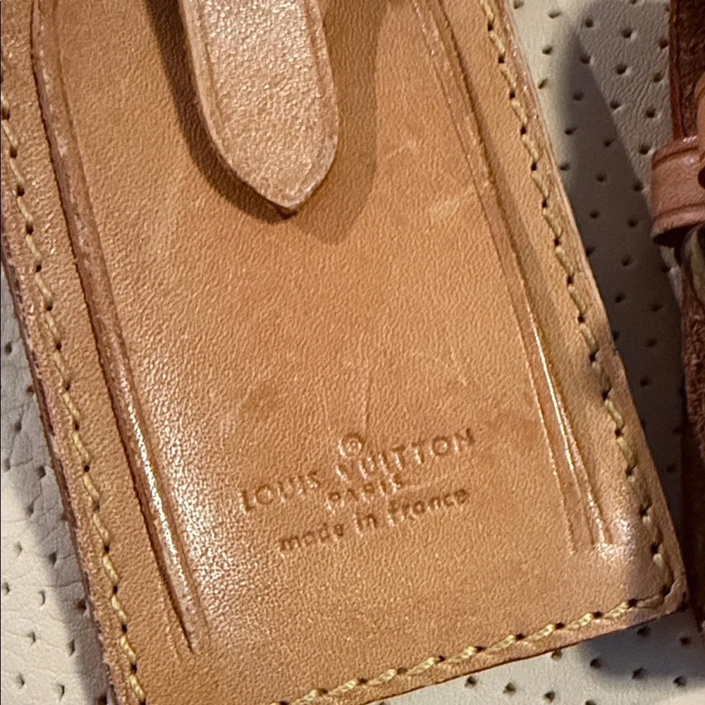 Louis Vuitton Brown Leather Travel Set